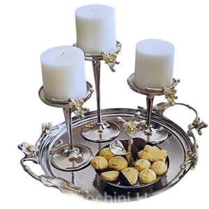 <b>Concrete</b> Unique <b>Candle</b> Jar Set of 2 <b>Candle</b> <b>Holder</b> Silver Plated Iron Metal Lighting Decor Home <b>Candle</b> <b>Holder</b> - Product Image 6