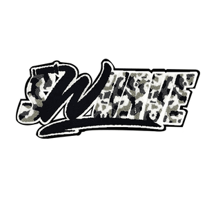 Parches bordados de chenilla personalizados de diseñador, venta al por mayor, letras bordadas de hierro, ropa, sombreros, tela, Material principal, uso de camisas - Product Image 2