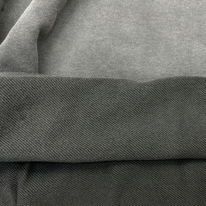 Sweat à capuche zippé personnalisé de luxe poids lourd grande taille avec appliques brodées et coutures, délavé à l'acide - Product Image 4