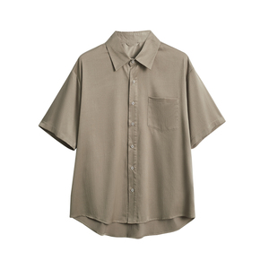 เสื้อเชิ้ตผู้ชายแขนยาวสำหรับใส่ทำงานผ้าคอตตอนผ้าทอลายทแยงแห้งเร็วป้องกันการเกิดรอยยับ - Product Image 1