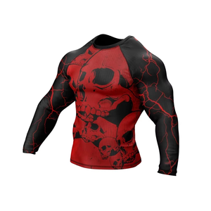 No Gi Running Jiu Jitsu Mma Compression Shirt Rashguards Jiu Jitsu Mma Rash Guard for Men Rashguard - Product Image 3
