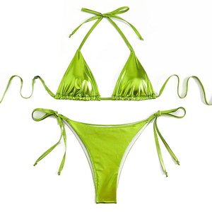 Bikini y ropa de playa de mujer de cintura alta de alta calidad recién llegado superventas OEM conjunto de bikinis elegantes transpirables de secado rápido - Product Image 1