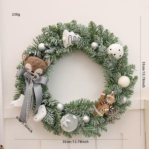 Guirnalda Navideña Más Vendida con Piñas Artificiales Simuladas y Agujas de <span class=keywords><strong>Pino</strong></span> de 35/40 cm <span class=keywords><strong>para</strong></span> Decoración de Puertas - Product Image 4