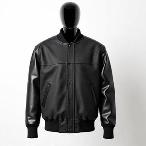 Logo personnalisé Prix de gros Vêtements unis de baseball Veste universitaire pour enfants en coton avec logo brodé personnalisé pour jeunes sportifs - Product Image 2