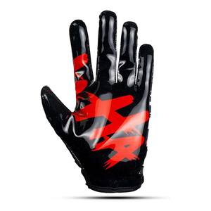 Gants de receveur de football américain en silicone bicolore de haute qualité avec matériau respirant et contrôle supérieur de la main - Product Image 4