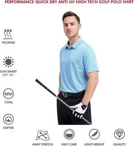 Polos informales de alta calidad OEM a precio de fábrica para hombre, Polo bordado transpirable de secado rápido a granel para Polo personalizado - Product Image 5