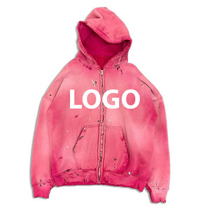 Sudaderas con capucha desgastadas personalizadas para hombre, nueva moda Vintage, ropa de invierno, patrón sólido, lavado, Technics, logotipo frontal, ajuste holgado, hecho en Pakistán - Product Image 5