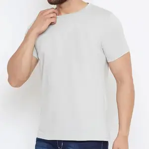 고급 코튼 니트 땀 흡수성 티셔츠 통기성 패브릭 성인용 맞춤형 코튼 티셔츠 남성용