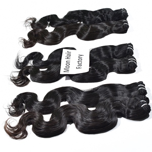 Fournisseur en gros de cheveux indiens Bodywave de 12 pouces, 1 paquet, 100% naturels, texture soyeuse, cuticule saine, prix d'exportation compétitif - Product Image 4