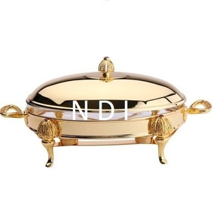 Handmade Food Warmer Metal Chafing <b>Dish</b> With Burner <b>Stand</b> Hotel Restaurant Catering Accessories Chafing <b>Dishes</b> Catering Item - Product Image 2