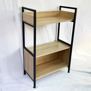 VEGA Bibliothèque minimaliste à 2 niveaux avec tiroirs en bois pour salon, chambre et école - KS68117 - Product Image 6