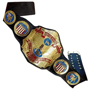 Sabuk Kejuaraan Kustom Sabuk Kejuaraan Tinju MMA MMA Asli Kulit Asli Sabuk Kejuaraan Tinju WWF Judo United