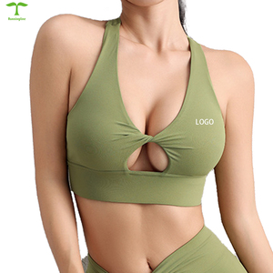 Sujetador Sexy de alta calidad, Sujetador deportivo ahuecado frontal personalizado, ropa de gimnasio para mujer, sujetador de Yoga para mujer - Product Image 6