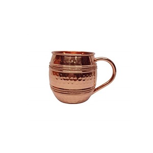 Customized Logo High Quality Modern Eco-Friendly Hammered Copper <b>Metal</b> <b>Water</b> <b>Bottle</b> with Practical Lid and Drinkware Accessories - Product Image 1