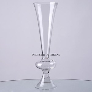 Prime Quality Clear <b>Glass</b> Made Candle <b>Holder</b> <b>Stand</b> For Wedding And Villa Parties Dining Table Centerpiece Usage In Lowest Price - Product Image 5