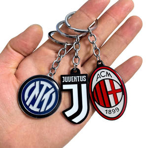 Llavero de Aleación Colorido de Fútbol de Argentina, Riyadh Victory, Inter de Milán, AC Milan, MCity, Italia, París, Recuerdo para Fanáticos del Equipo, Adorno para <span class=keywords><strong>Bolsa</strong></span> - Product Image 3