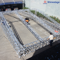 Estructura de Truss de Alta Calidad para Escenarios al Aire Libre, Sistemas de Soporte para Exhibiciones, Truss de Aluminio