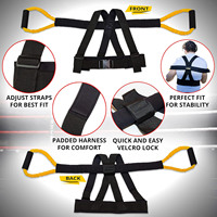 Ensemble de bandes de résistance Shadow Pro Boxing pour l'entraînement de boxe, livré avec des attaches de cheville, ajout idéal à l'équipement de boxe