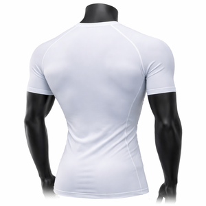 Mens Fitness Short Sleeve T <b>Shirt</b> Quick-dry Gym Clothes Breathable Training Wear Bodybuilding Tight <b>Compression</b> <b>Shirts</b> - Product Image 6