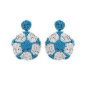 Boucles d'oreilles pendantes géométriques perlées Design Boll, fantaisie et uniques, pour femme, style bohème, pour soirée, en alliage, pour mariage - Product Image 2