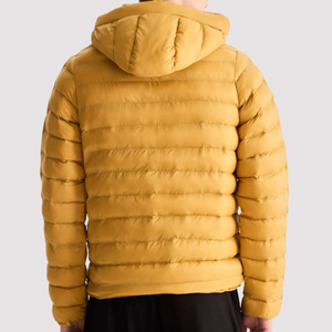 Blouson matelassé en toile de haute qualité pour homme 2024, imperméable, à capuche, éco-responsable, impression personnalisée, fermeture frontale, nouvelle collection - Product Image 3