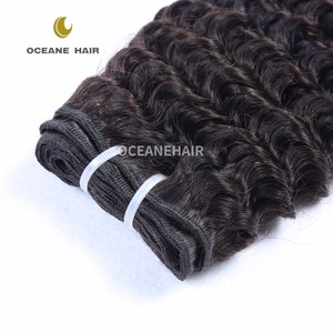 Deep Wave Echthaar zum Flechten, unbehandeltes, weiches, lockiges Haar, nur in dunklen Farben gefärbt - Product Image 1