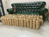 Ensemble de vaisselle en coquille de noix de coco de style vintage, 100% biologique, naturel, poli, écologique, prix abordable, marque EUTECH, pour la maison, fabriqué au Vietnam