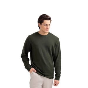 Vente en gros Sweat à col rond en coton épais de haute qualité pour hommes Sweats à capuche et sweatshirts imprimés personnalisés - Product Image 2