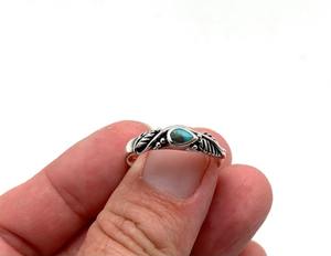 <b>Boho</b> Style 925 Sterling <b>Silver</b> Turquoise Gemstone <b>Ring</b> Handmade Rhodium Plated Wedding Gift for Women for Party - Product Image 1