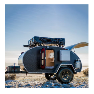 Remolque Teardrop Todoterreno para Acampar, Caravana Resistente para Viajes al Aire Libre - Product Image 3