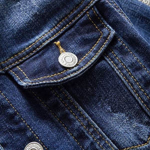 Veste en jean décontractée pour femmes avec logo personnalisé de qualité supérieure manteau en jean boutonné à manches longues veste en jean pour femmes - Product Image 3