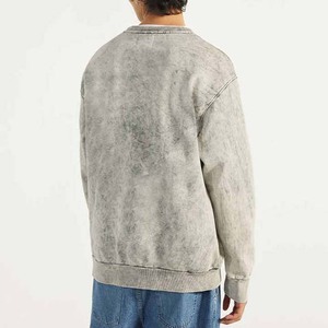 Fournisseur en gros de sweats à capuche pour hommes en polyester/coton, lavage à l'acide, couleur et taille personnalisées, logo personnalisé, service OEM - Product Image 2