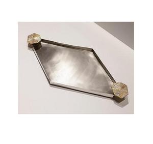 Bandeja para servir aperitivos de frutas secas de tres tamaños diferentes en bandeja para servir postres de madera y acrílico con trabajo de fregona - Product Image 3