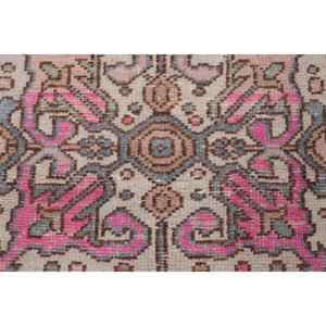 Alfombra Turca Vintage de Lana Azul, 3.4x12.4 pies (105x379 cm) - Product Image 5