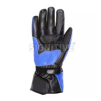 Guantes de Carreras Profesionales de Primera Calidad, Protección UV, Antideslizantes, Pantalla Táctil, Dedos Completos, Unisex, Cuero, Deportes, Motocicleta
