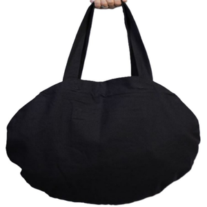 Sac de shopping en toile de coton biologique recyclé réutilisable de taille moyenne avec logo personnalisé imprimé en vrac - Product Image 5