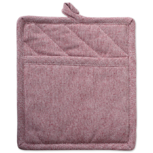 Porta ollas modelo liso 100% algodón orgánico antideslizante, resistente al calor, paquetes de certificado GOTS para cocina, venta directa de fabricantes - Product Image 1