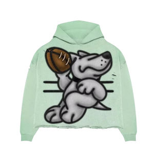 เสื้อฮู้ดโอเวอร์ไซส์สำหรับผู้ชายผ้าคอตตอน100% ก. 400ก. โอเวอร์ไซส์ใหญ่พิเศษโลโก้ออกแบบได้ตามที่ต้องการ - Product Image 3