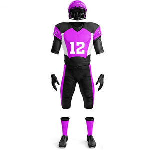 Uniformes de Fútbol Americano Personalizados de Alta Calidad, 100% Poliéster, Secado Rápido, Transpirables, Mangas Cortas, Diseño Sublimado de Verano - Product Image 5