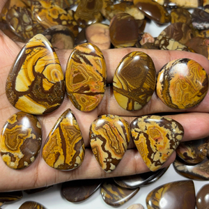 Venta al por mayor 100% Natural Outback Jasper cabujón AAA grado mezcla forma 20-40mm piedras preciosas sueltas para accesorios de joyería y fabricación - Product Image 1