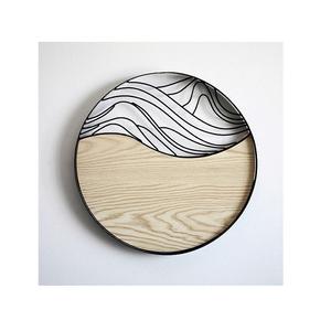 Galvanized food serving <b>tray</b> with wood handle latest design customized size chocolate <b>tray</b> for top selling - Product Image 2