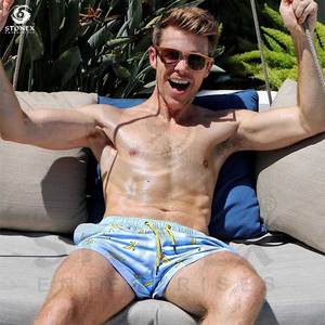 2024 ใหม่บุรุษกางเกงขาสั้นชายหาดกางเกงว่ายน้ําฤดูร้อนกางเกงขาสั้นว่ายน้ําสําหรับชายชุดว่ายน้ําชายชุดว่ายน้ําสวมใส่ Surf นักมวย - Product Image 4