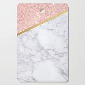 Planche à découper en marbre rustique poignée accessoire de cuisine personnalisé planche à fromage carré pierre hêtre - Product Image 1