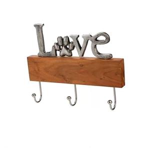 Ganchos Hello multifuncionales niquelados Gancho de pared de aluminio fundido montado en la puerta para Toalla de tela y llavero - Product Image 3