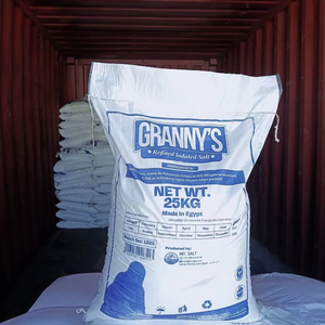 Sel de mer raffiné égyptien en poudre GRANNYS |   Sel de table blanc à 99,8 % de pureté |   Sac en vrac de 25 kg, 50 ppm d'iode - Product Image 1