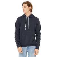 Sudadera con Capucha Unisex Azul Marino Oscuro, Corte Regular, 100% Algodón, Forro Polar, Transpirable, Informal, con Bolsillo Delantero