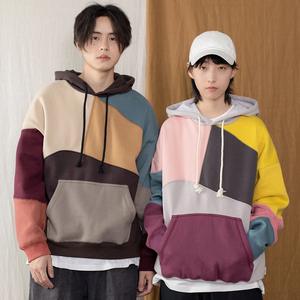 เสื้อสวมหัวมีฮู้ดพิมพ์ลายหน้ายิ้มใส่ได้ทั้งชายและหญิงเสื้อสเวตเชิ้ตเทอร์รี่สีพื้นสไตล์สตรีทของผู้ชาย - Product Image 1