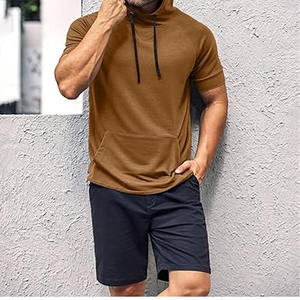 Sudadera con capucha y cremallera de cara completa con estampado de hombros abullonados en blanco de gran tamaño informal personalizada al por mayor para hombre - Product Image 6