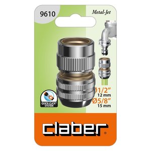 ข้อต่อระบบน้ำอัตโนมัติอเนกประสงค์สำหรับท่อขนาด 5/8 นิ้ว METAL JET 9610 ข้อต่อน้ำสำหรับสวน ติดตั้งง่าย - Product Image 2