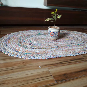 Alfombra de Yute Moderna Hecha a Mano, Antideslizante y Ecológica, Tejida a Mano con Fibra Natural para Sala de Estar y Dormitorio - Product Image 1